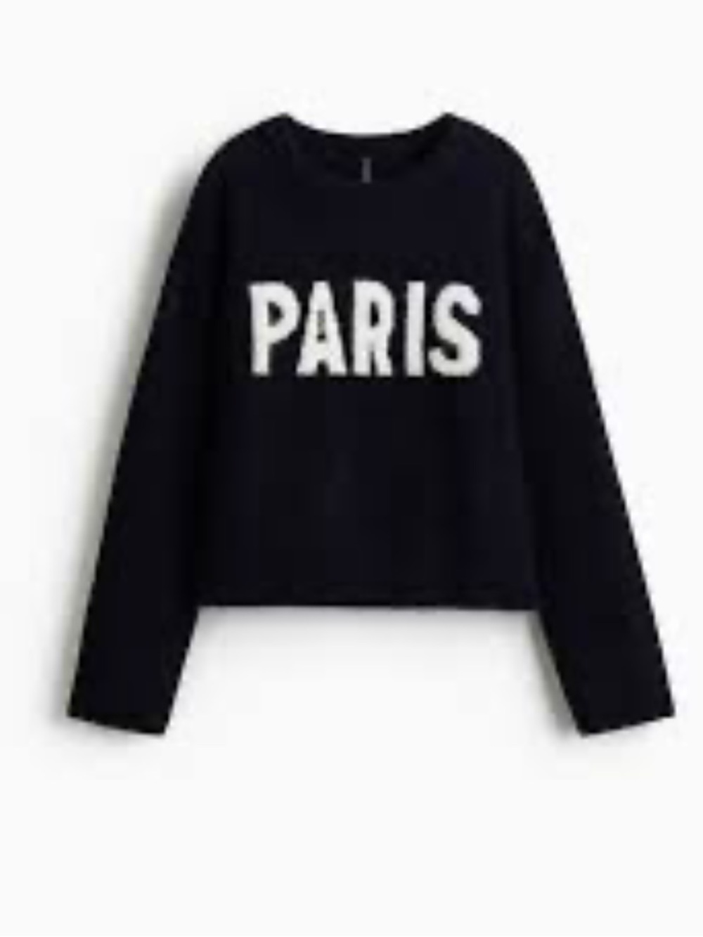 Reitmans Paris Fuzzy Sweater Black